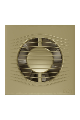 Вентилятор накладной SLIM D100 обр.клапан Champagne DICITI