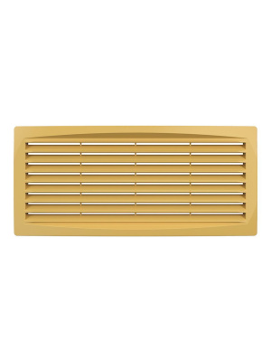 Решетка вентиляционная ДП фланец 275х105 переточная 300х135 пластик Beige ERA