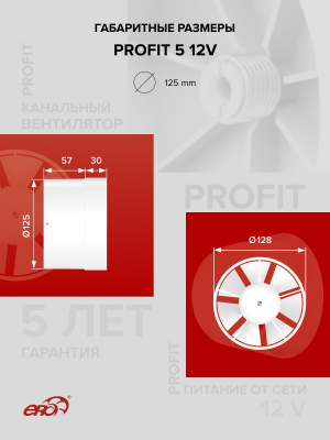 Держатель RDH D125 пластик ERA