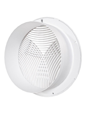 Решетка вентиляционная РПКФ фланец D160 разъемная D200 пластик ERA