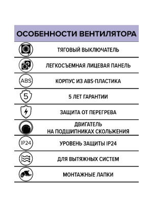 Вентилятор накладной WIND D120 тяг.выкл. ERA